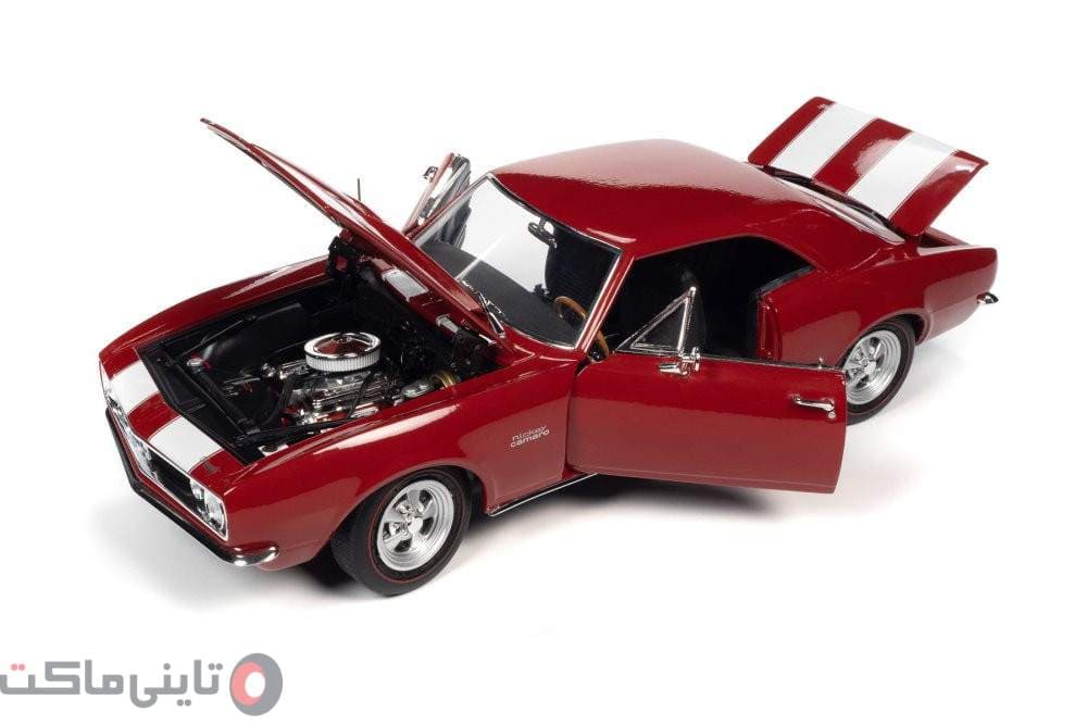 ماکت ماشین Chevrolet Camaro Z/28 Hardtop Nickey Mcach 1967 برند Auto World — تصویر ۴