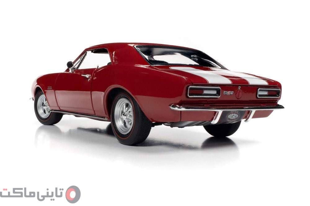 ماکت ماشین Chevrolet Camaro Z/28 Hardtop Nickey Mcach 1967 برند Auto World — تصویر ۳