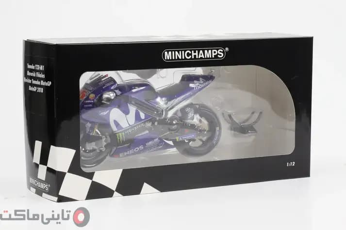 ماکت موتور 2018 Yamaha yzr-m1 Movistar برند Minichamps — تصویر ۳