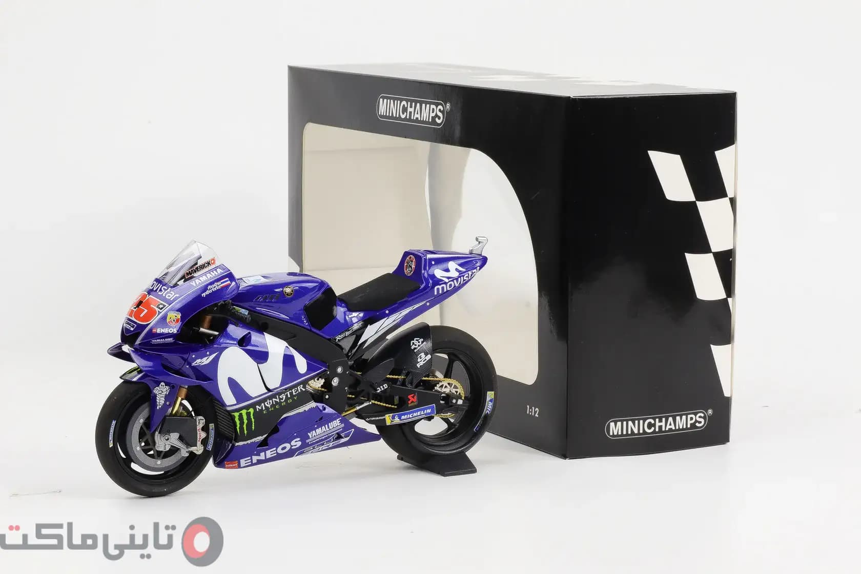 ماکت موتور 2018 Yamaha yzr-m1 Movistar برند Minichamps — تصویر ۴
