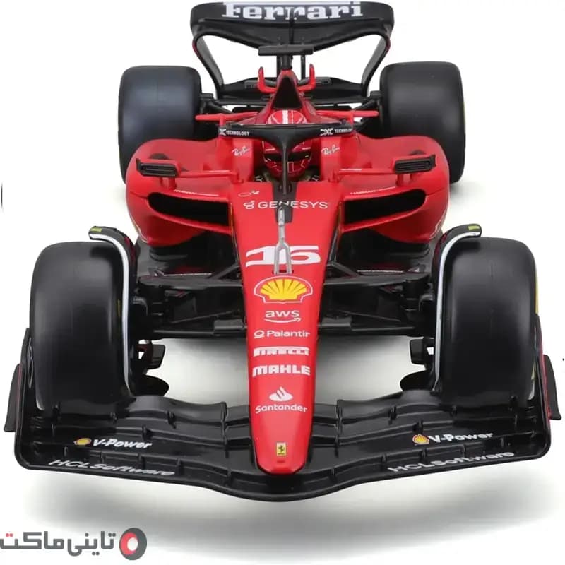 ماکت ماشین فرمول یک Ferrari با فیگور لکرک برند Bburago — تصویر ۵