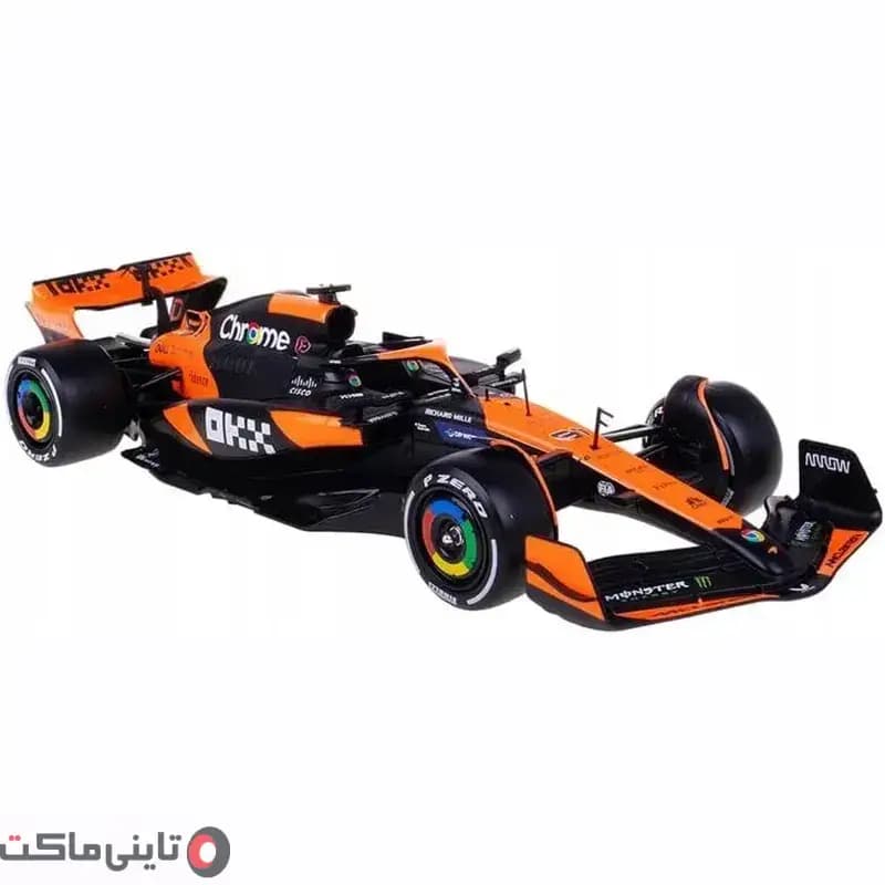 ماکت ماشین فرمول یک McLaren با فیگور نوریس برند Bburago — تصویر ۵