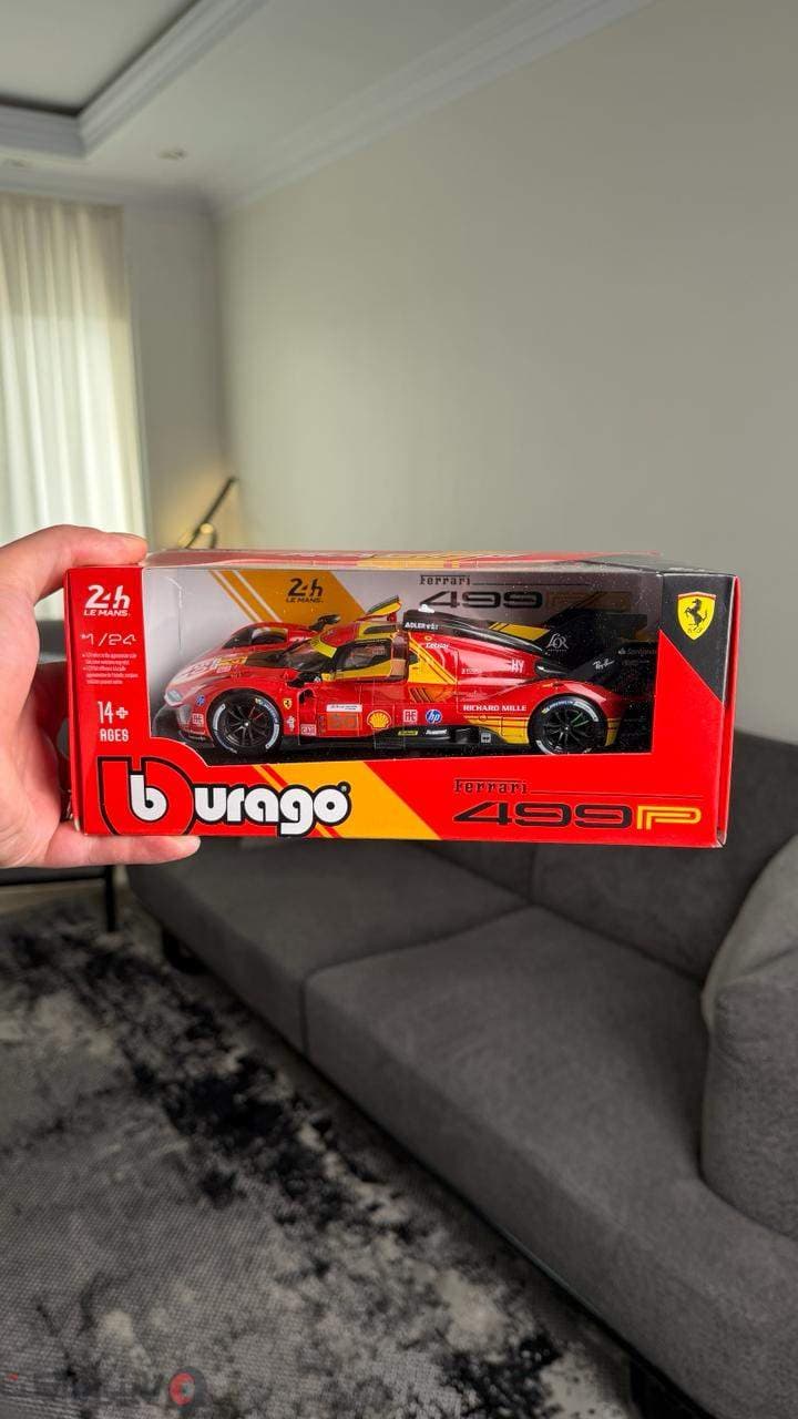 ماکت ماشین Ferrari 499p برند Bburago — تصویر ۶
