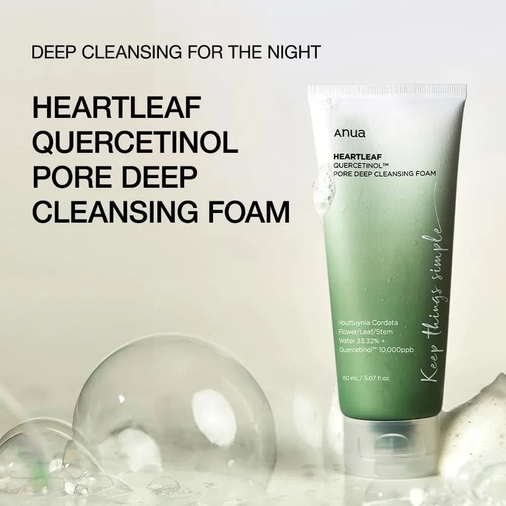 فوم شستشو عمیق پوست آنوا Anua Heartleaf Quercetinol Pore Deep Cleansing Foam — تصویر ۷