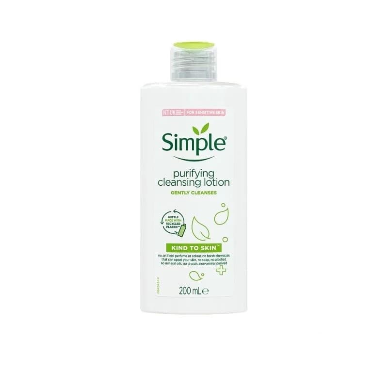 شیر پاک کن سیمپل مدل purifying cleansing lotion حجم 200mL