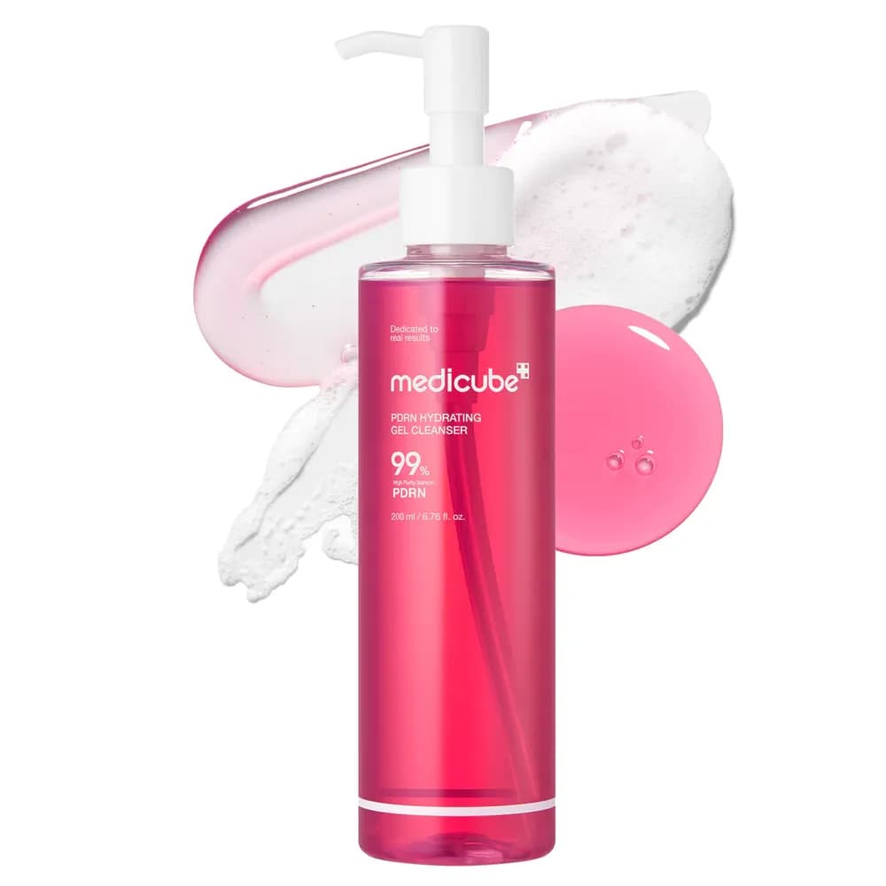 شوینده PDRN آبرسان و جوانساز مدی کیوب MEDICUBE PDRN Pink Gel Cleanser