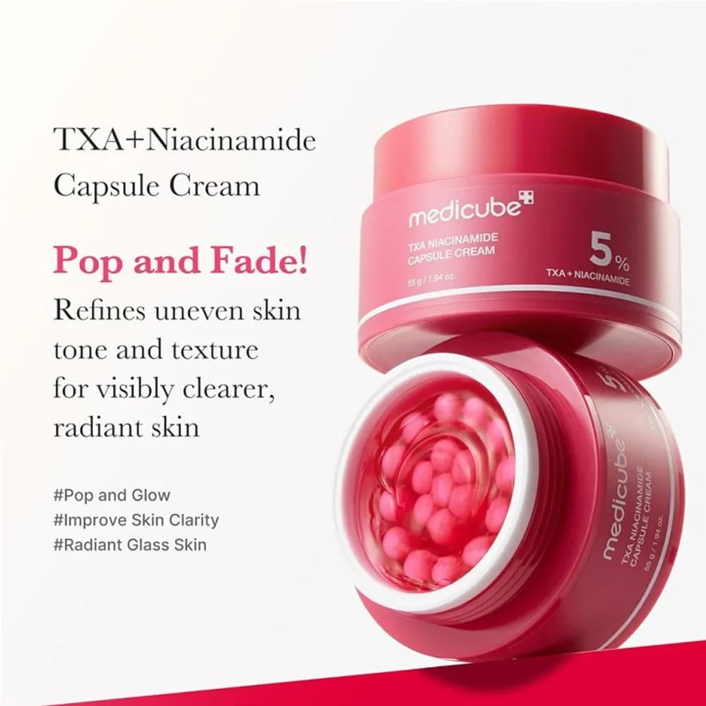 کرم کپسولی نیاسین آمید و TXA مدی کیوب medicube TXA+Niacinamide Capsule Cream — تصویر ۳