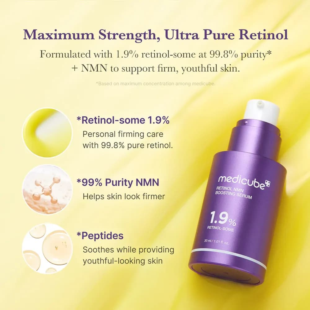 سرم رتینول جوانساز و ضدچروک مدی کیوب medicube Retinol NMN Boosting Serum — تصویر ۸
