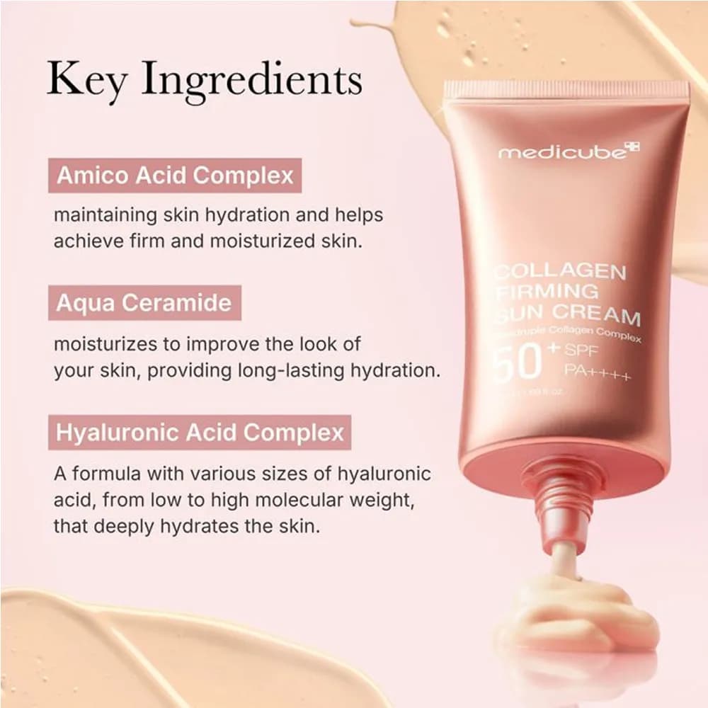 ضد آفتاب کلاژن و آبرسان مدی کیوب medicube Collagen Firming Sun Cream — تصویر ۹