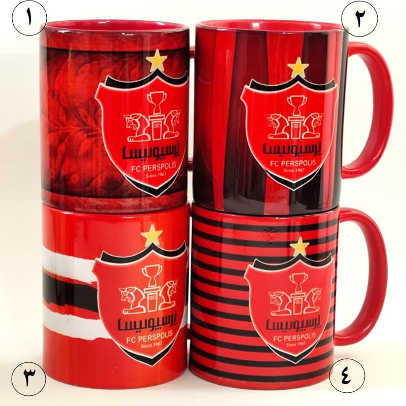 ماگ سرامیکی چاپی طرح باشگاه پرسپولیس (8طرح) — تصویر ۴