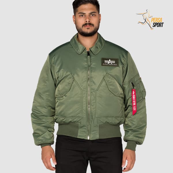 کاپشن مردانه آلفا CWU P/45 Green — تصویر ۹
