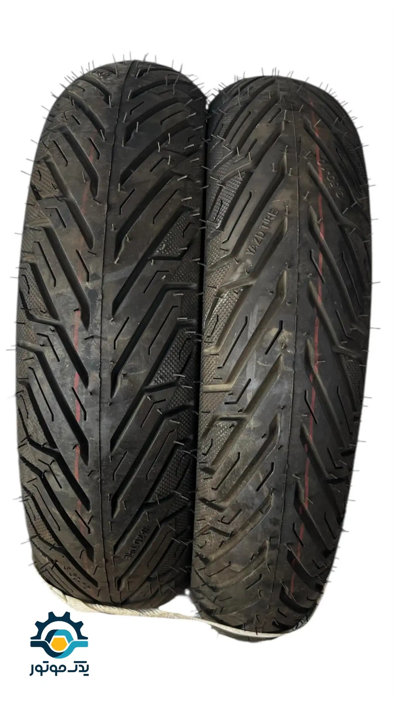 لاستیک موتور سیکلت سایز 10-350 یزد تایر تیوپلس