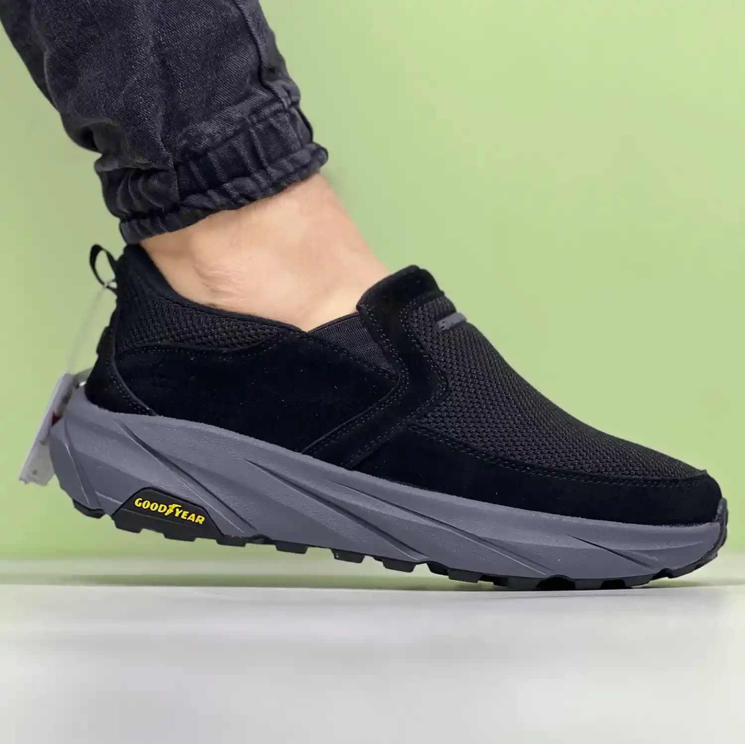 کتونی اسکیچرز بدون بند گودیر skechers goodyear درجه ۱ طبی مردانه کد 1401