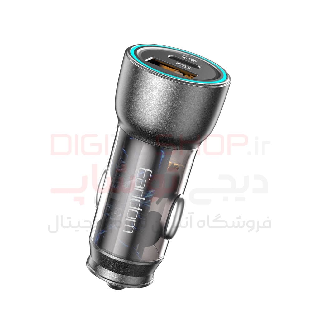 شارژر فندکی فست شارژ دو پورت Earldom ES-CC34 با پشتیبانی از PD و QC3.0 — تصویر ۲