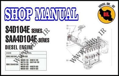 نقشه موتور دیزل کوماتسو 4D104