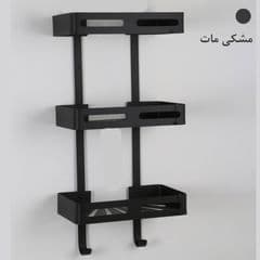قفسه حمام تیبیکو مدل وسط سه طبقه آلومینیوم — تصویر ۶