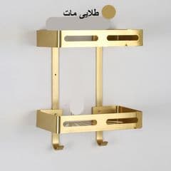 قفسه حمام تیبیکو مدل وسط دو طبقه آلمینیوم — تصویر ۱۲