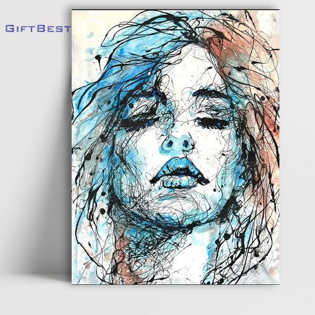 تابلو شاسی آرت نقاشی چهره