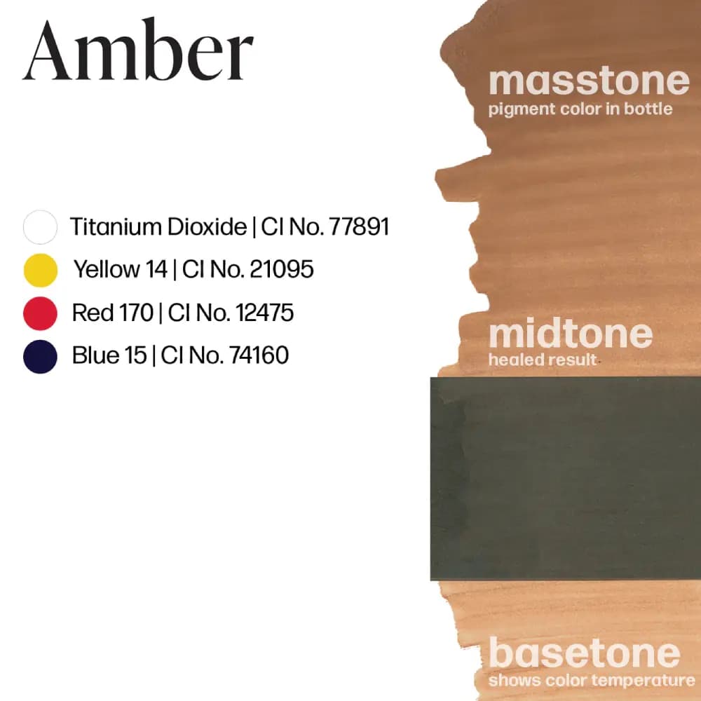رنگ تاتو پرمابلند آمبر Perma Blend Amber — تصویر ۴