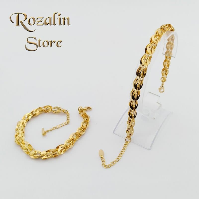 دستبند زنانه پولکی بیروتی طرح طلا ZJ