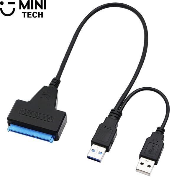 تبدیل USB3.0 به ساتا + برق 12ولت مینی تک