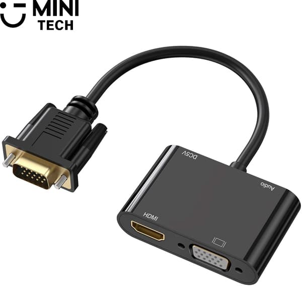تبدیل VGA به HDMI و VGA مینی تک