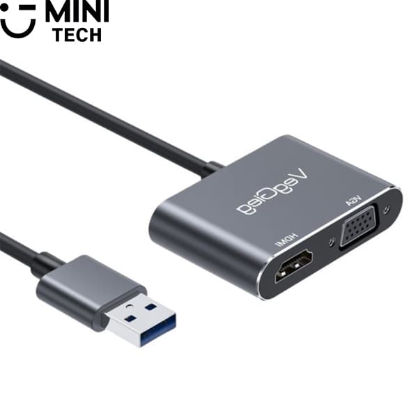 تبدیل USB3.0 به HDMI و VGA وگیگ V-Z918
