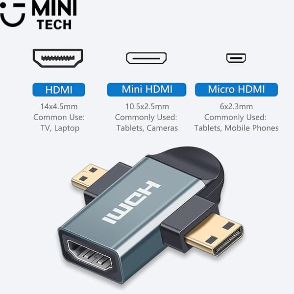تبدیل HDMI به میکرو و مینی HDMI مینی تک — تصویر ۱۱
