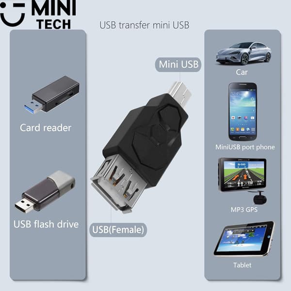 تبدیل OTG Mini USB مینی تک — تصویر ۵