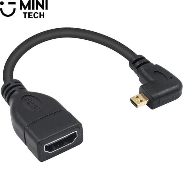 تبدیل HDMI ماده به Micro HDMI نری 90 درجه
