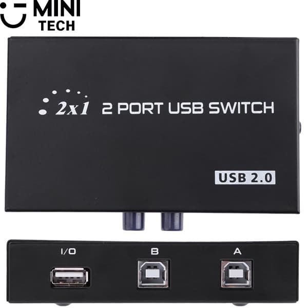 دیتا سوئیچ 2به1 USB پرینتر مینی تک — تصویر ۵