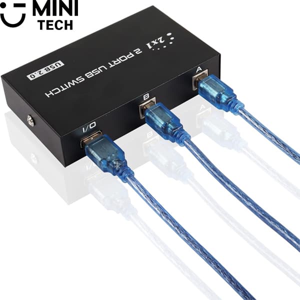 دیتا سوئیچ 2به1 USB پرینتر مینی تک — تصویر ۶
