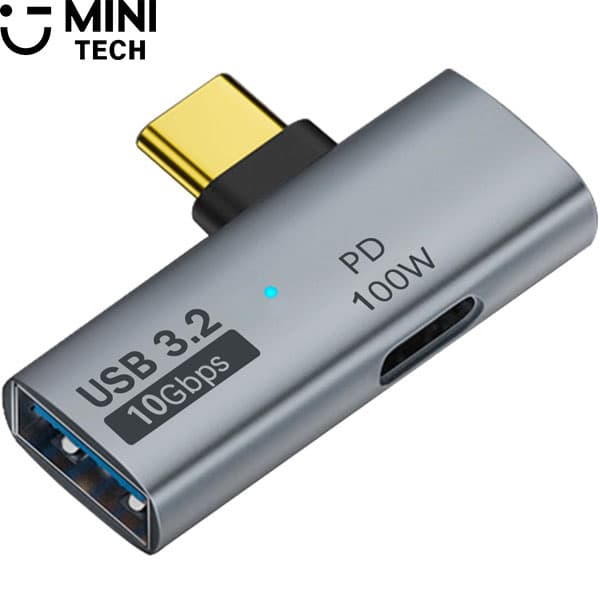 تبدیل OTG TYPEC با شارژ 100 وات PD مینی تک — تصویر ۶