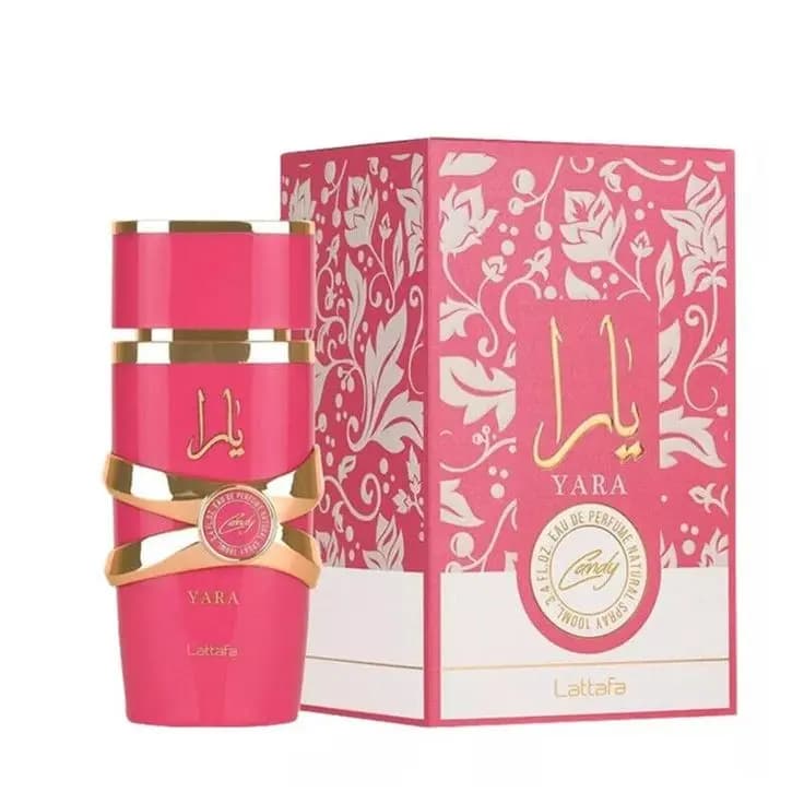 عطر ادوپرفیوم یارا کندی (صورتی) لطافه 100 میل — تصویر ۱۱