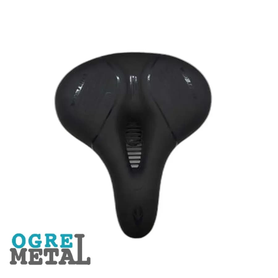 زین دوچرخه پهن طبی چراغ دار برند ORTEGA GEL کد 4174