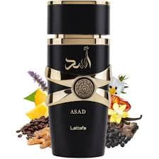 عطر ادوپرفیوم لطافه مدل اسد (مشکی) — تصویر ۷