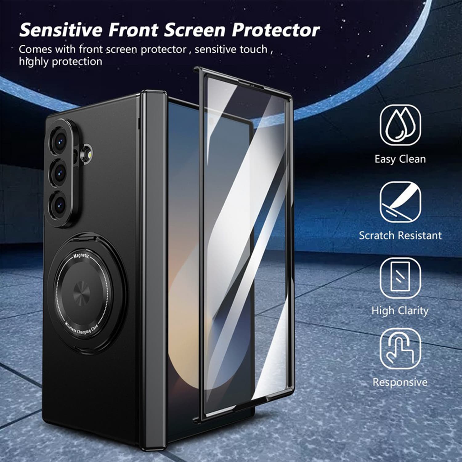 کاور مدل LuxFold7Ring گوشی سامسونگ Galaxy Z Fold 7 — تصویر ۵