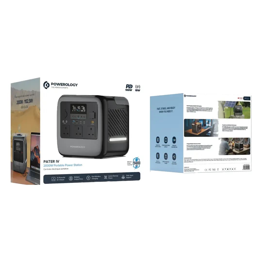 پاوراستیشن 2000 وات پاورولوژی Powerology Pater IV Portable 1102.5Wh Generator 2000W — تصویر ۵