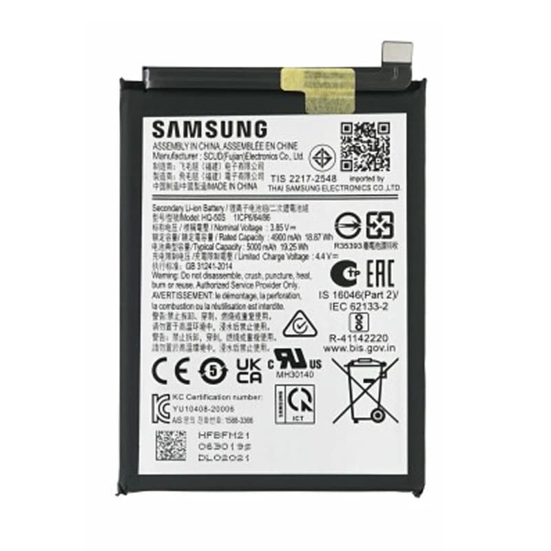 باتری موبایل اورجینال سامسونگ Galaxy A02s / A03 / A03s / A22 5G HQ-50S