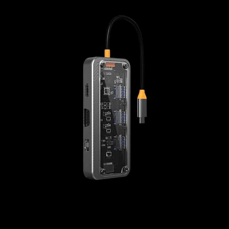 هاب 10 پورت تایپ سی کوتسی Coteci 10in1 Multifunctional Docking Station