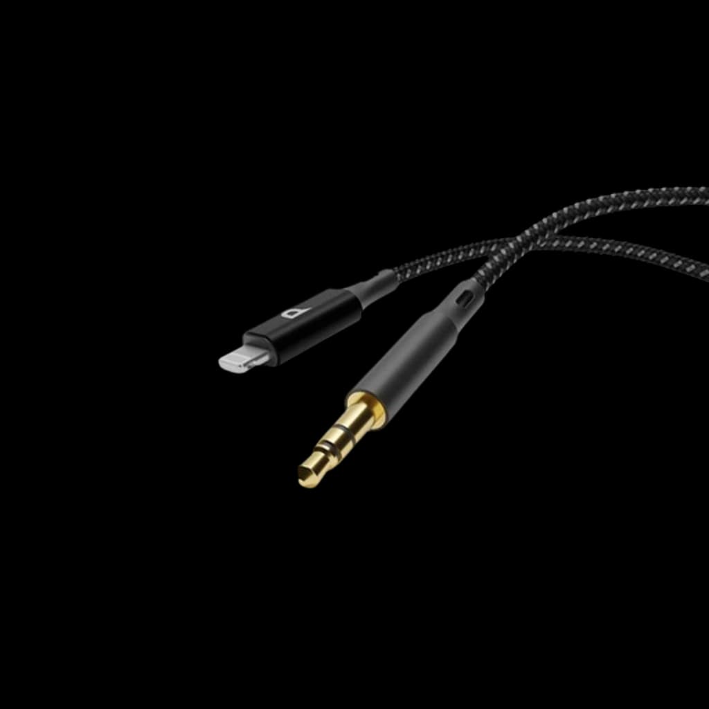 کابل تبدیل جک 3.5 میلی متری به لایتنینگ پاورولوژی Powerology Braided Aux Audio Cable