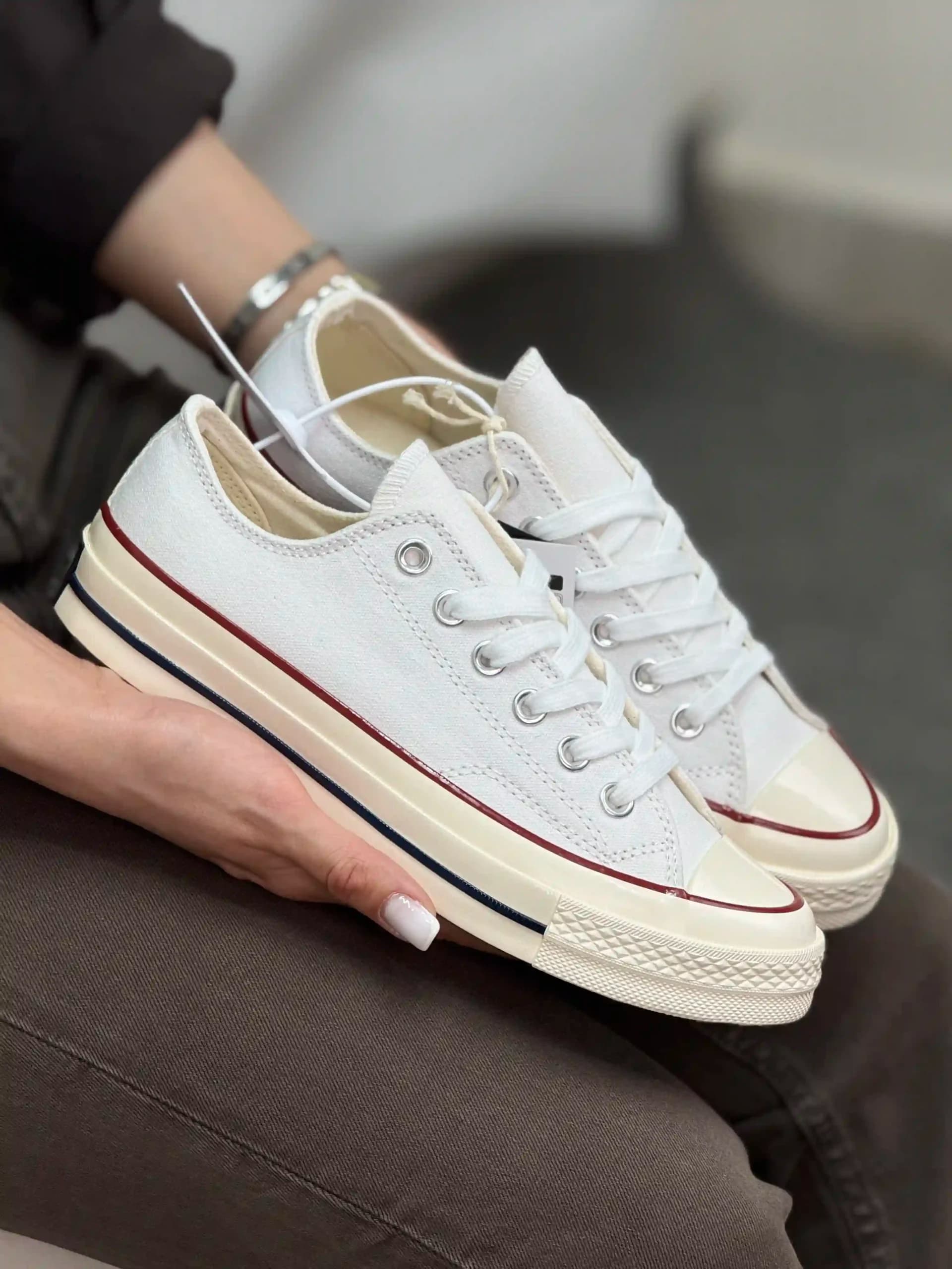 کانورس ساق کوتاه سفید – Converse Chuck 70 low white — تصویر ۷