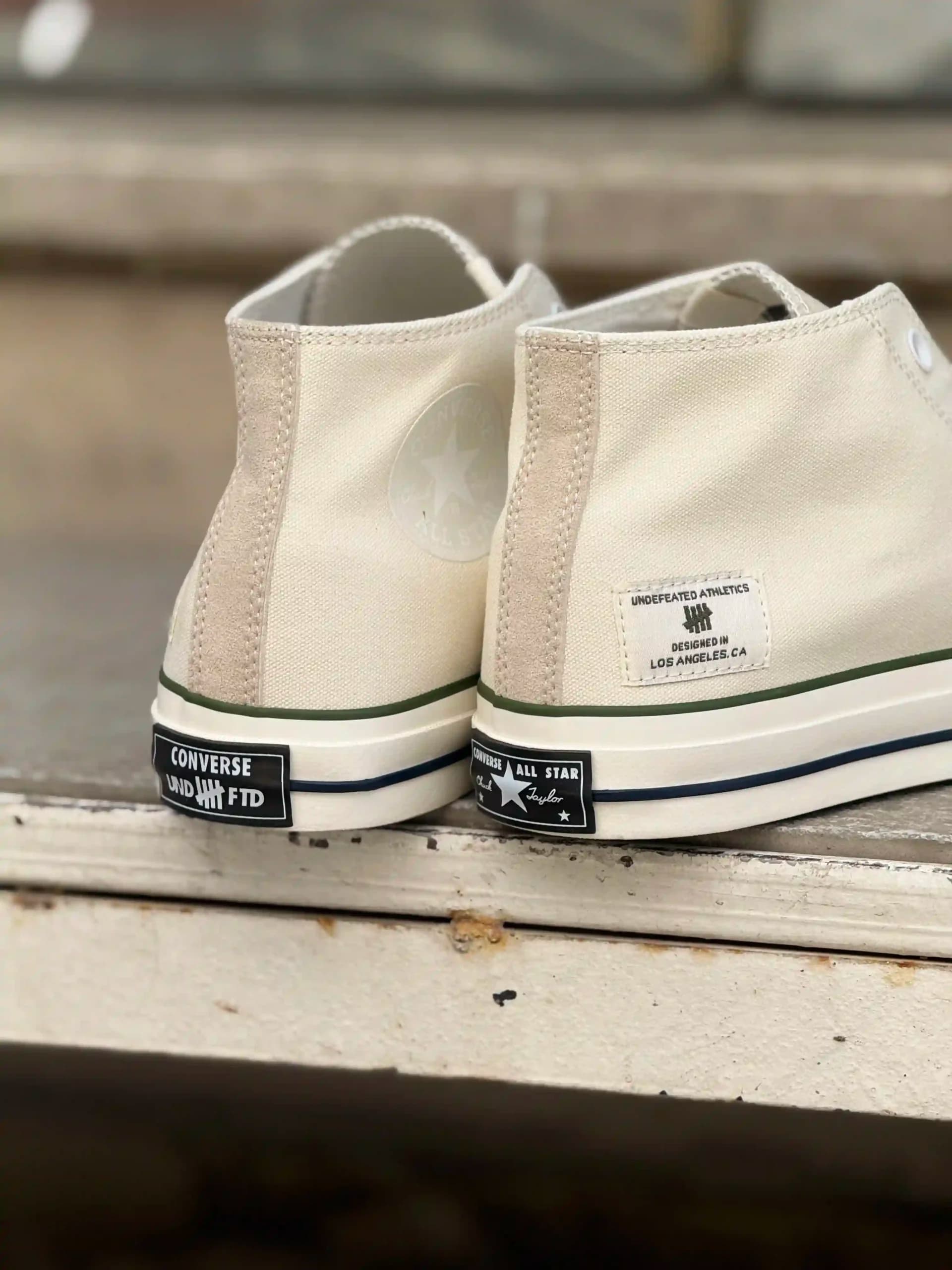 کانورس Converse Undefeated x Chuck 70 Mid Parchment Chive — تصویر ۷