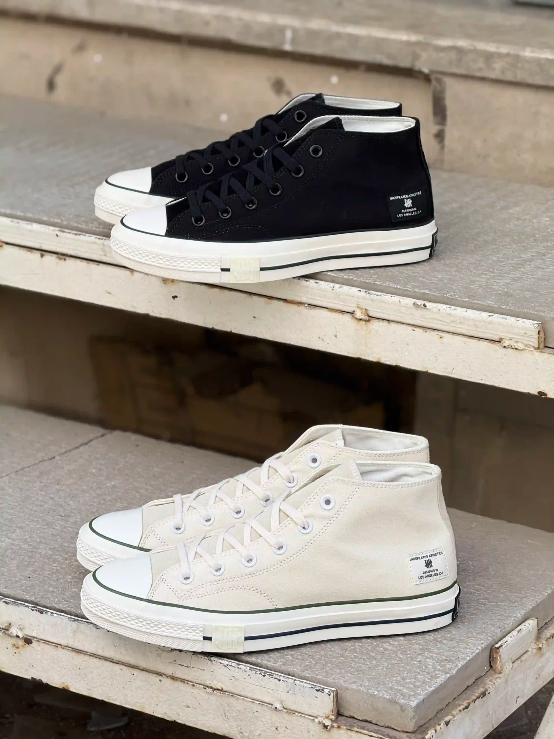 کانورس UNDEFEATED X CONVERSE CHUCK 70 MID- BLACK — تصویر ۵
