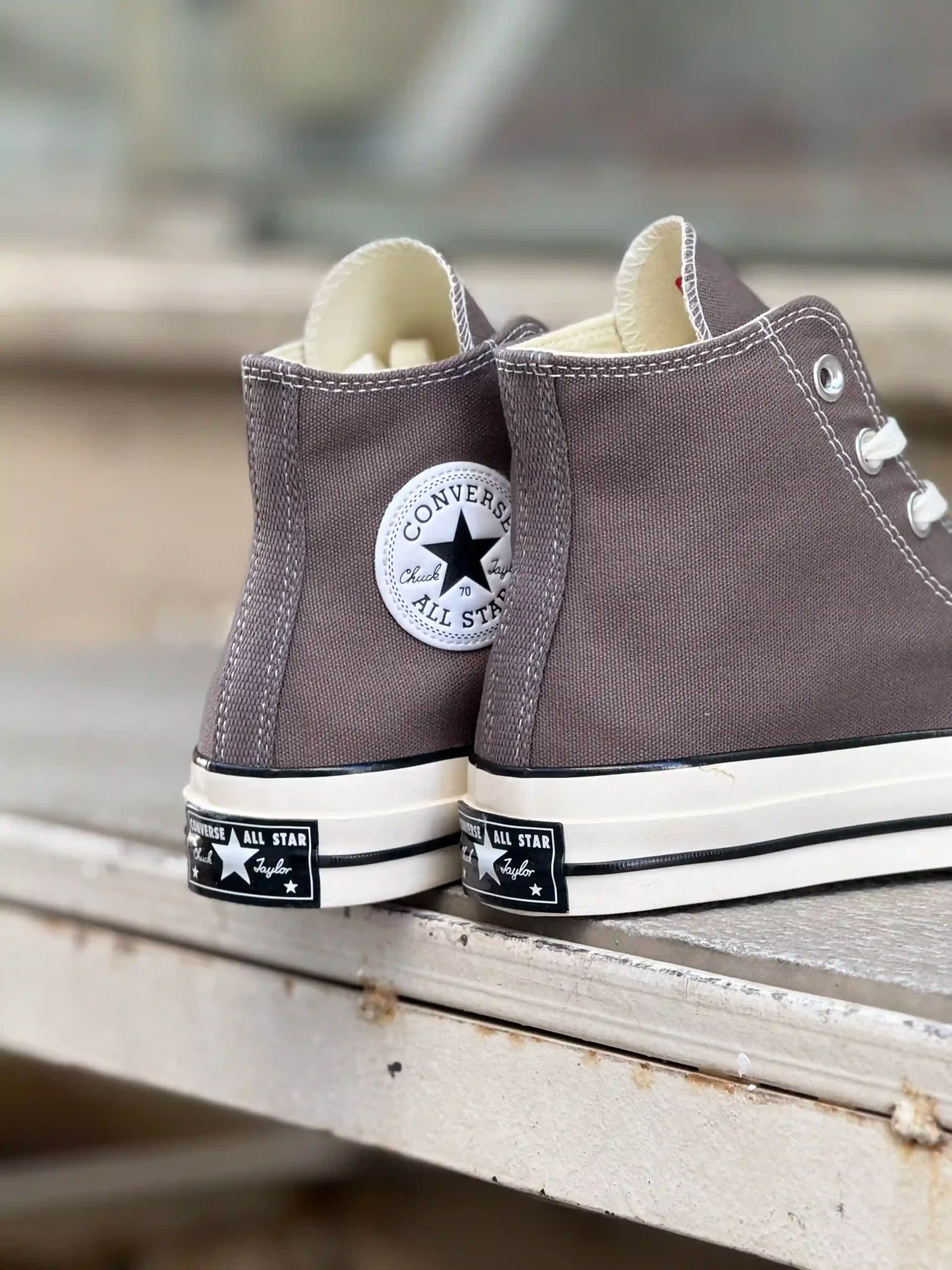 کانورس ساقدار طوسی – Converse Chuck 70 high mason — تصویر ۴