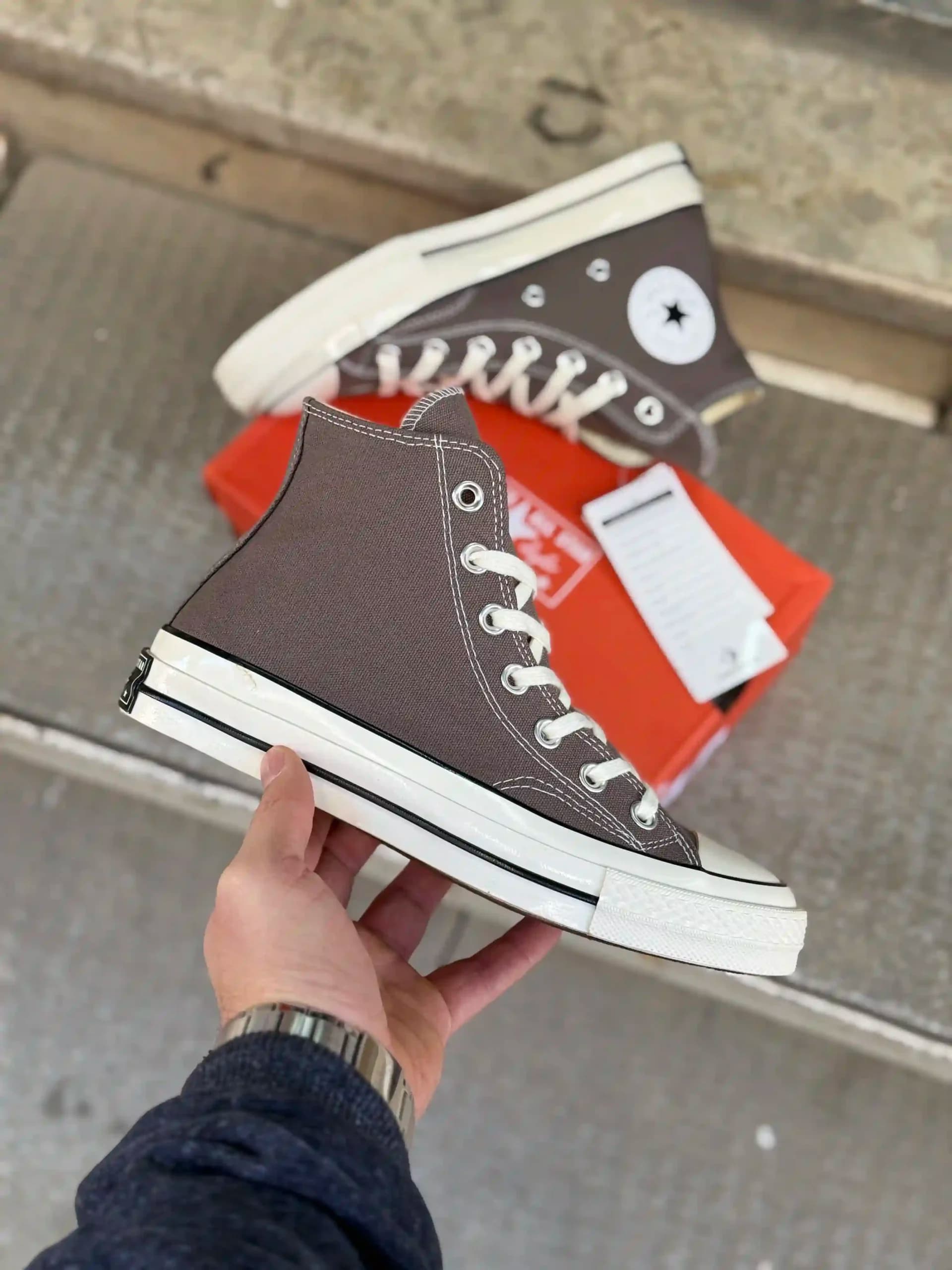 کانورس ساقدار طوسی – Converse Chuck 70 high mason — تصویر ۷