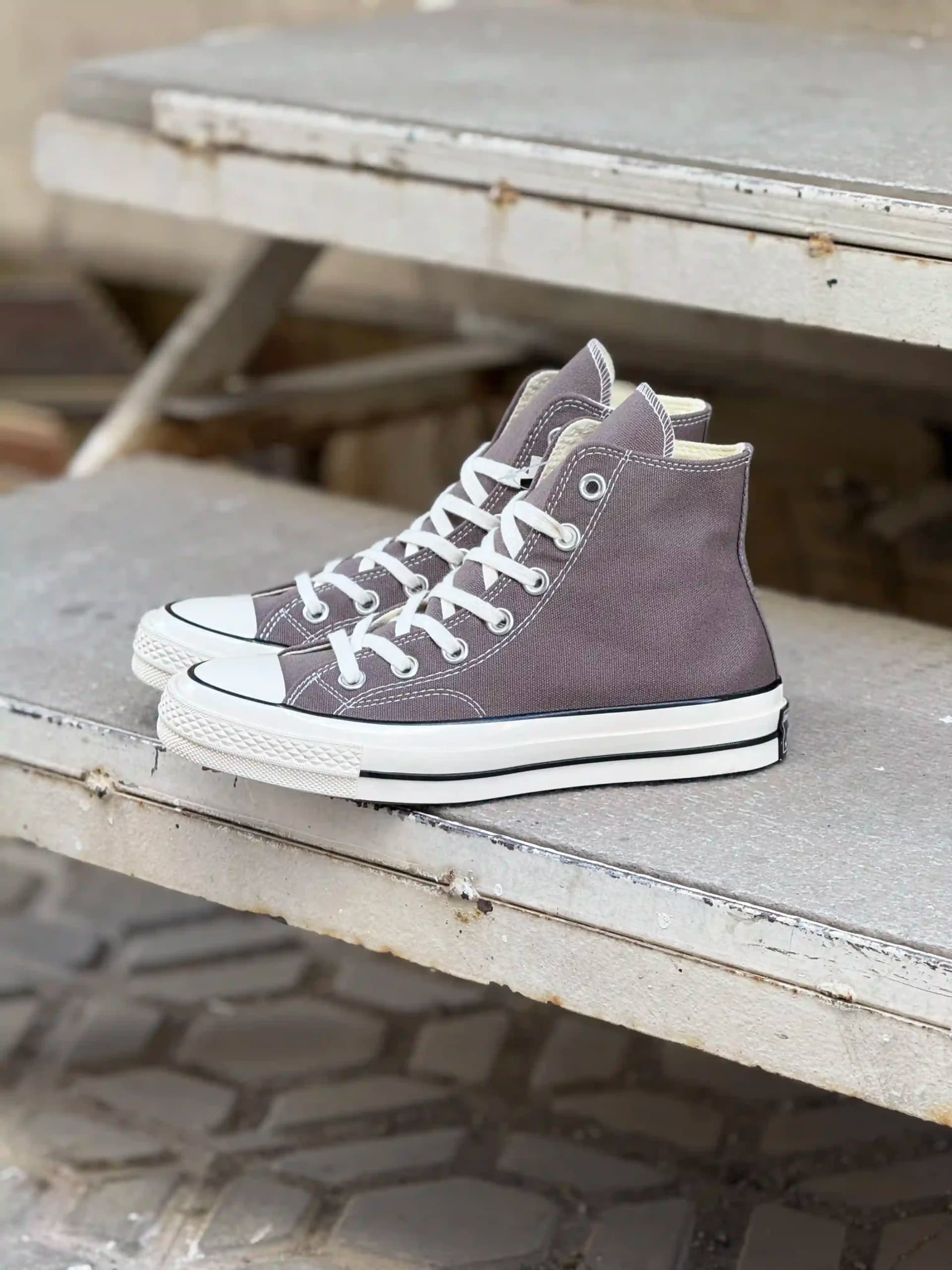 کانورس ساقدار طوسی – Converse Chuck 70 high mason — تصویر ۵