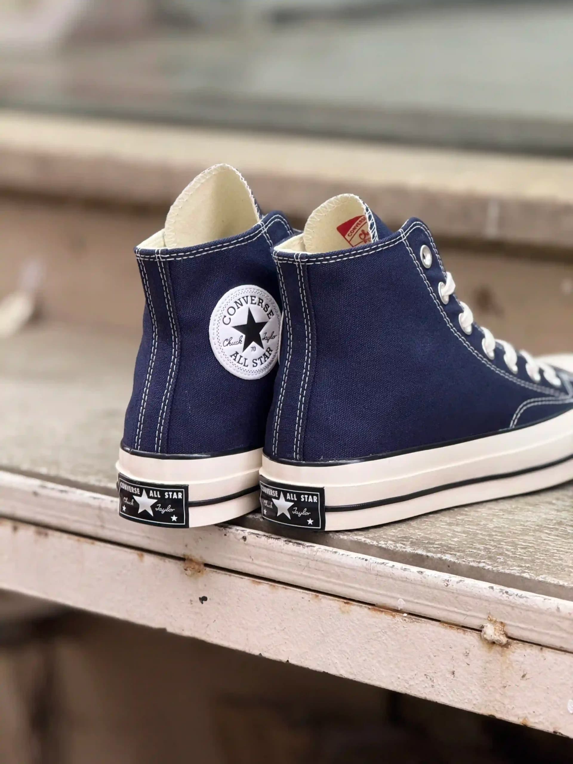 کانورس ساقدار سرمه ای بلوبری – Converse Chuck 70 high obsidian — تصویر ۱۲