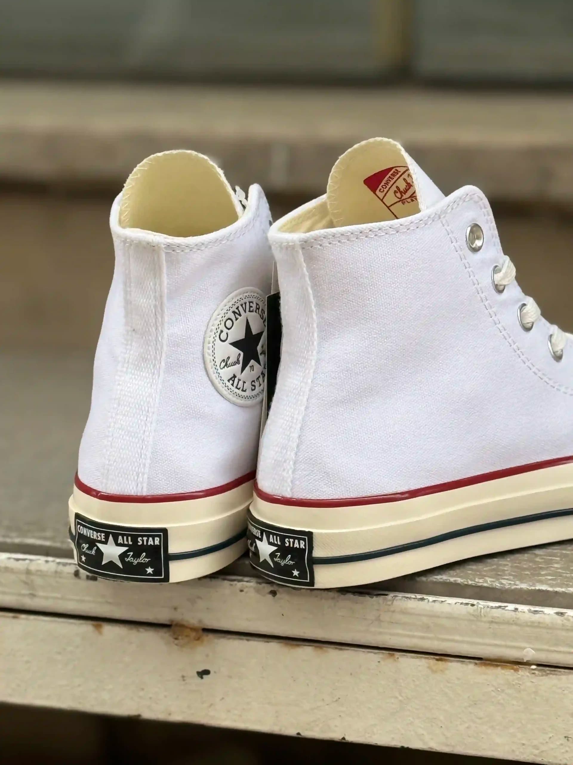 کانورس ساقدار سفید – Converse Chuck 70 white — تصویر ۵