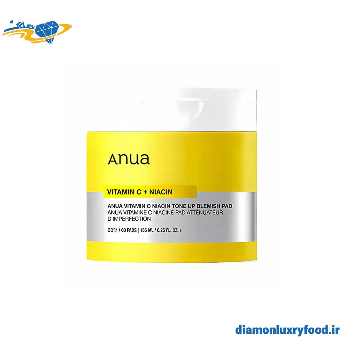 تونر پد آنوا Anua حاوی Vitamin C + Niacin حجم 185 میل — تصویر ۶